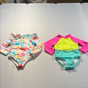 Cat & Jack and Wonder Nation 18 Month Old ' Long-Sleeve Swimsuit Guards